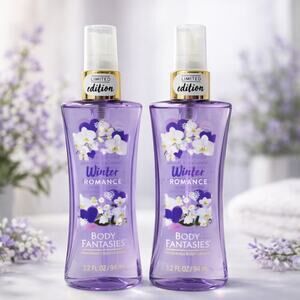 Lot of 2 Body Fantasies Winter Romance 3.2oz each Limited Edition New